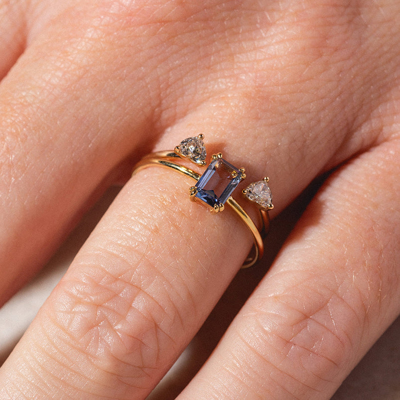 Diamond Hearts Moissanite