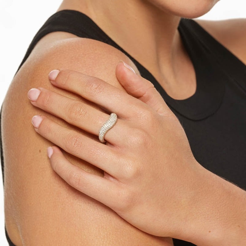 Wave Dome Band Rings