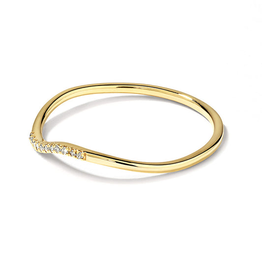 Water Wave Stacking Ring