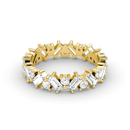 Baguette and Round Zircon Pave