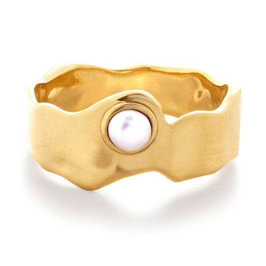 Button Pearl Stacking Band