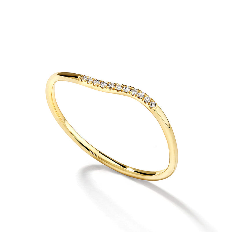 Water Wave Stacking Ring