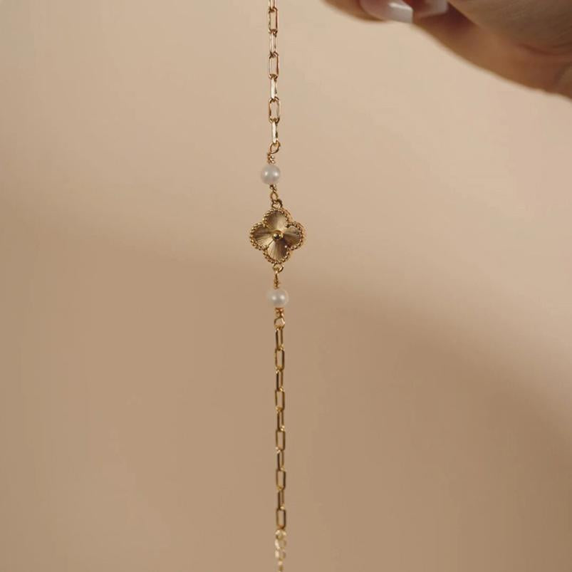 Pearl Clover Charm